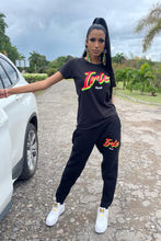 Load image into Gallery viewer, Cooyah Jamaica. Unisex Joggers with Irie Rasta graphic on the front. We are a reggae clothing established in 1987.
