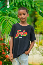 Load image into Gallery viewer, Cooyah Jamaica.  Kid&#39;s Irie Tee.  Reggae t-shirt screen printed in rasta colors.  Jamaican children&#39;s wear 
