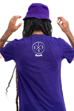 Load image into Gallery viewer, Cooyah IRIE Yard purple bucket hat and men&#39;s graphic tee.
