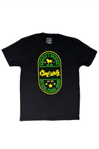 Cooyah Jamaica men's graphic tee screen printed in Jamaican colors.  