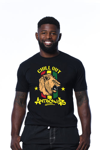 Anthony B X Cooyah Clothing Collab Reggae Shirt with Lion Graphic.
