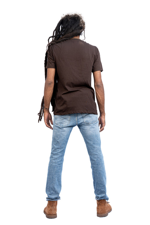 Men's brown rasta t-shirt