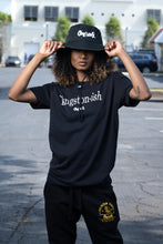 Load image into Gallery viewer, Cooyah Clothing. Kingstonish graphic tee. Women&#39;s black t-shirt. Kingston, Jamaica
