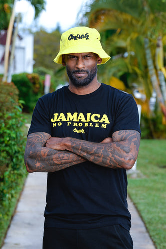 Cooyah. Jamaica No Problem men's graphic tee. We are a Jamaican owned clothing brand established in 1987. Irie