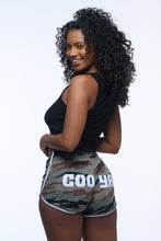 Load image into Gallery viewer, Cooyah Clothing.  Athleisure Shorts in Camouflage.  
