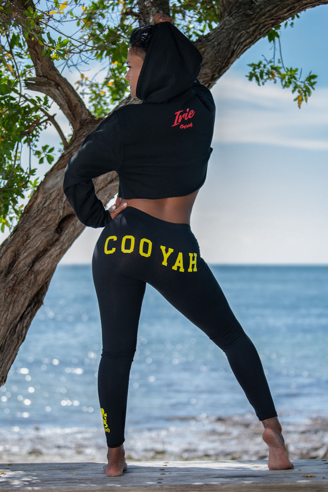Cooyah Jamaica Women's  leggings, Athleisure, Jamaican Street Dance Wear clothing Dancehall Style, IRIE -