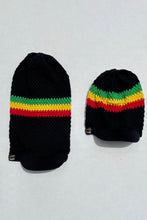Load image into Gallery viewer, Cooyah Jamaica. Knit Rasta Tam with brim. Jamaican rootswear clothing brand. The perfect hat for dread locks. IRIE
