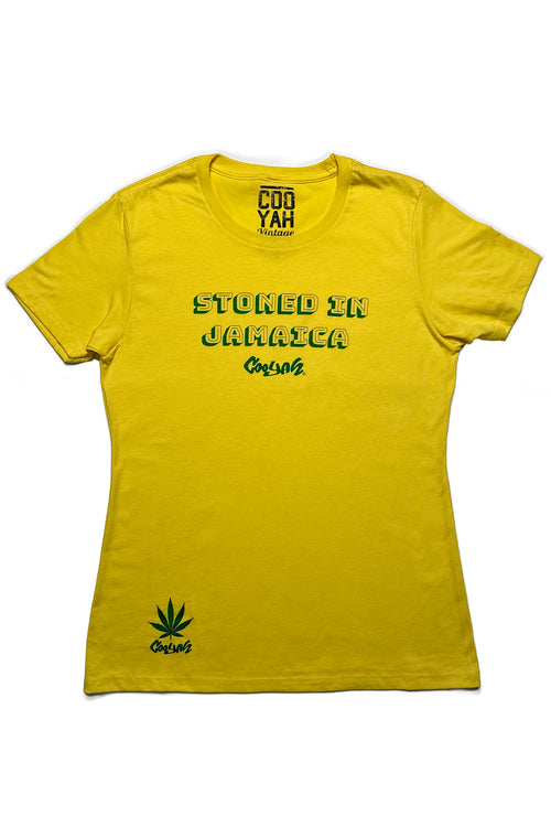 Stoned in Jamaica women's graphic tee