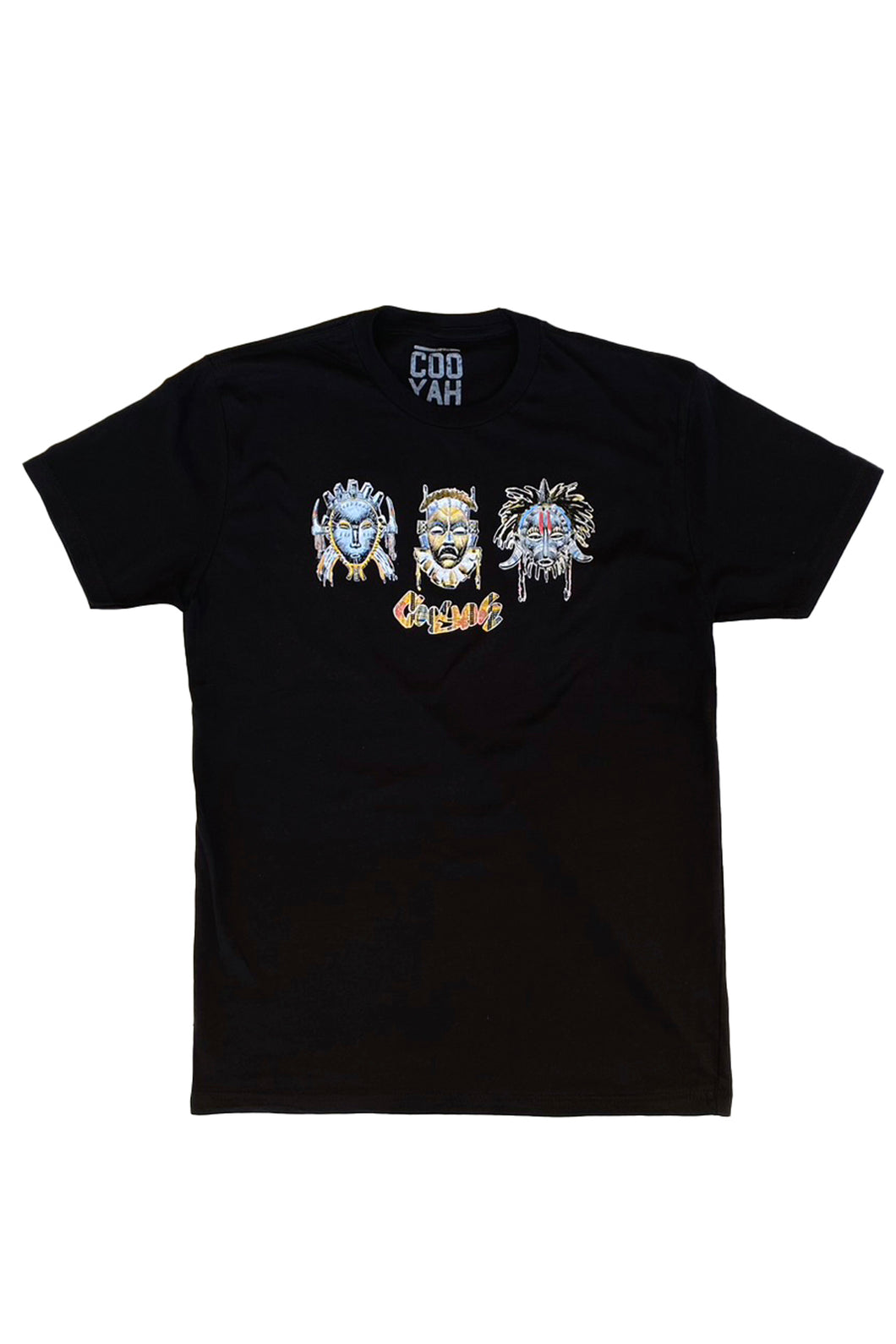 Cooyah Tribal Mask graphic tee with African Mask design