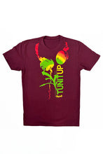 Load image into Gallery viewer, Cooyah Jamaica. Men&#39;s Tun It Up Rasta tee. Featuring a design with headphones screen printed in reggae colors. Short sleeve, ringspun cotton. Jamaican streetwear clothing since 1987.
