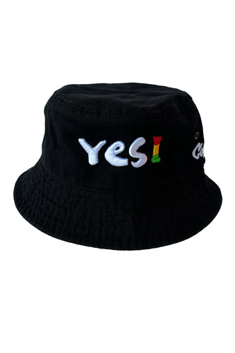 COOYAH Jamaica.  Yes I embroidered Bucket Hat.  
