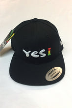 Load image into Gallery viewer, Cooyah Clothing.  Yes I snapback with reggae colors design.  Jamaican clothing brand since 1987.  IRIE
