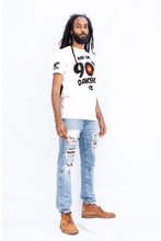 Load image into Gallery viewer, Cooyah Clothing men&#39;s Bad Like 90s Dancehall graphic tee in white.  Jamaican streetwear clothing brand since 1987.
