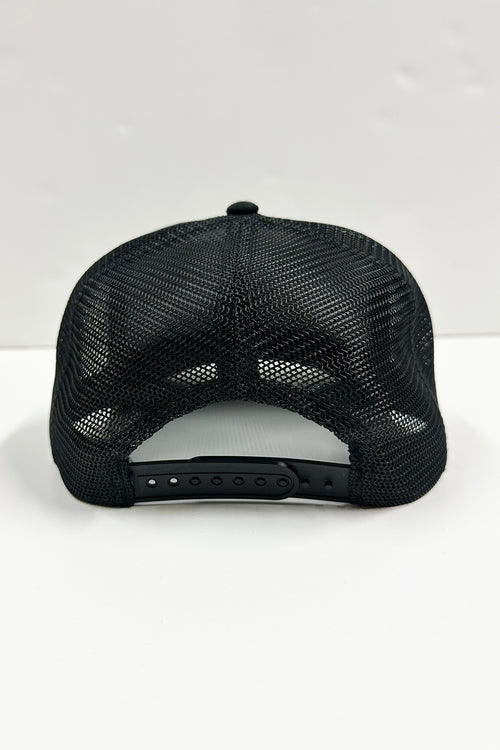 Adjustable snapback closure of Made in Jamaica Trucker Hat