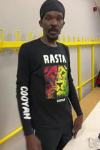 Load and play video in Gallery viewer, Rasta Vibes Lion Long Sleeve Tee
