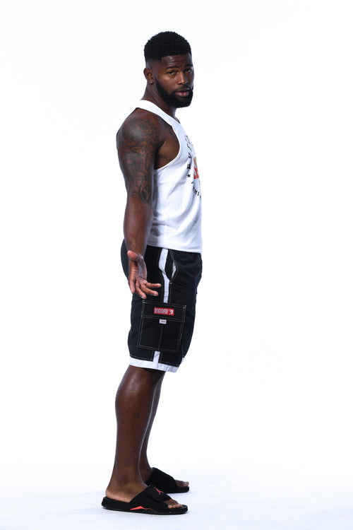 COOYAH MEN'S EVERYTHING IRIE TANK TOP IN WHITE. 