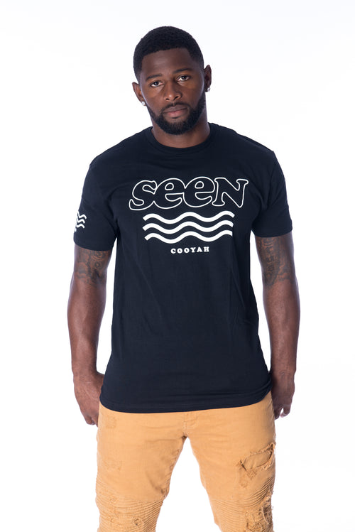 Cooyah Jamaica - Men's Seen graphic tee.  Jamaican patois shirt.  