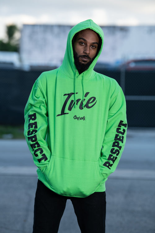 Cooyah Jamaica - Men's Irie Yard Hoodie in green.  We are the official reggae clothing brand since 1987.  