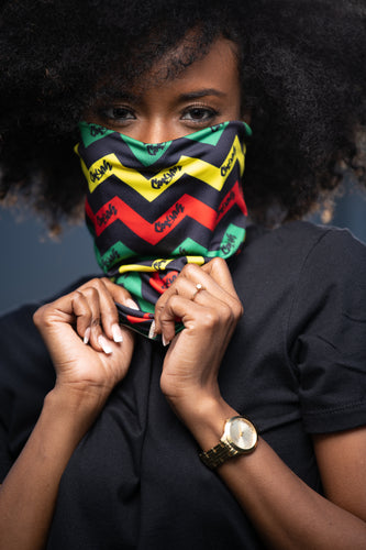 These Cooyah brand gaiters are the perfect fit for outdoor activities.  They are multifunctional and can be worn as a scarf, headband, or mask to keep dust from your face.  Rasta colors