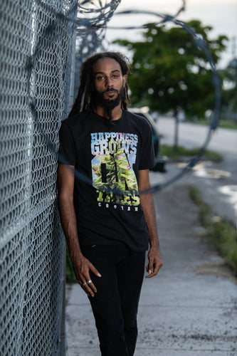 Cannabis graphic tee by Cooyah the premium Caribbean clothing brand.  Reggae fashion available worldwide at cooyah.com