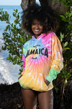 Load image into Gallery viewer, Made in Jamaica tye dye hoodie.
