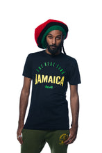 Load image into Gallery viewer, Cooyah Clothing.  Real Ting Jamaica graphic tee.  Men&#39;s short sleeve, ringspun cotton, black t-shirt. Jamaican clothing brand.
