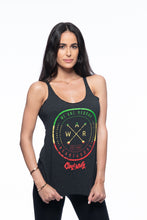 Load image into Gallery viewer, Cooyah Jamaica.  We Are Reggae tank top.  Screen printed in rasta colors.  Jamaican clothing brand.
