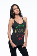 Load image into Gallery viewer, Cooyah Jamaica. We Are Reggae tank top. Screen printed in rasta colors. Jamaican clothing brand.
