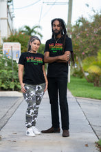Load image into Gallery viewer, Cooyah Jamaica.  Men&#39;s and women&#39;s graphic tees with Bad Mind Racism graphics screen printed in rasta colors.  Jamaican owned reggae clothing brand since 1987.  One Love
