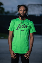 Load image into Gallery viewer, Cooyah Jamaica Irie Yard graphic tee in green. Men&#39;s crew neck, short sleeve t-shirt. The official reggae clothing brand since 1987.
