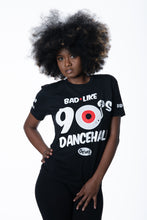 Load image into Gallery viewer, Cooyah Jamaica.  Bad Like 90&#39;s Dancehall graphic tee in black.  Soft, ringspun cotton.  Jamaican clothing brand since 1987.
