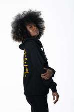 Load image into Gallery viewer, Cooyah Clothing.  Women&#39;s black hoodie with Premium Brand Jamaica graphic.
