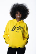 Load image into Gallery viewer, Cooyah Jamaica. Women&#39;s Irie yellow pullover hoodie.  Jamaican reggae clothing.
