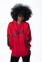 Load image into Gallery viewer, Cooyah Jamaica. Women&#39;s Irie red pullover hoodie. Jamaican reggae clothing.
