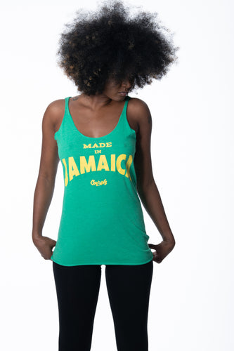 Cooyah Clothing.  Made in Jamaica women's tank top.  Jamaican reggae clothing brand.