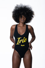 Load image into Gallery viewer, Cooyah Clothing. Women&#39;s Irie Bodysuit in black. Jamaican Beachwear
