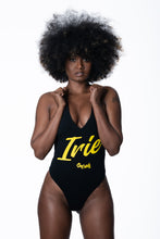 Load image into Gallery viewer, Cooyah Clothing.  Women&#39;s Irie Bodysuit in black.  Jamaican Beachwear
