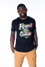 Load image into Gallery viewer, Men’s T-shirt with Respect the Culture Graphic
