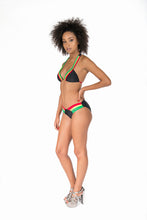 Load image into Gallery viewer, Cooyah Jamaica. Rasta Colors bikini set. Jamaican beachwear clothing brand.

