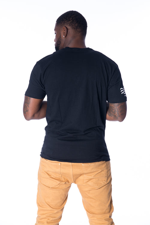 Cooyah Jamaica - men's 100% ringspun cotton t-shirt.  Black.