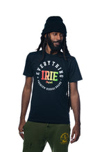 Load image into Gallery viewer, Cooyah Jamaica Everything Irie men&#39;s short sleeve graphic tee with reggae colors. Jamaican clothing brand.
