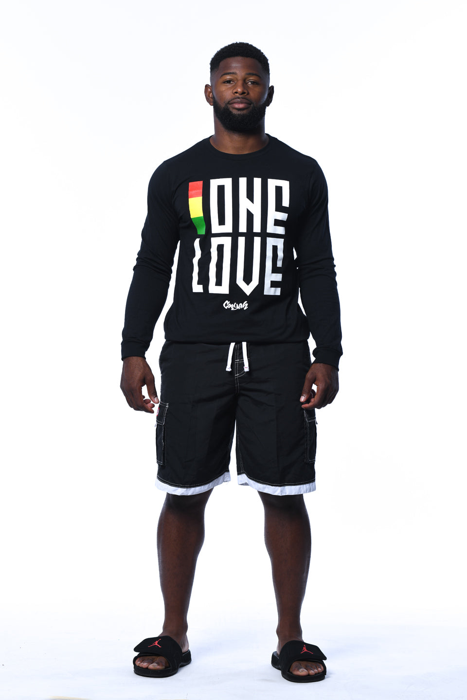 Men's Long Sleeve with Love Vibes Graphic